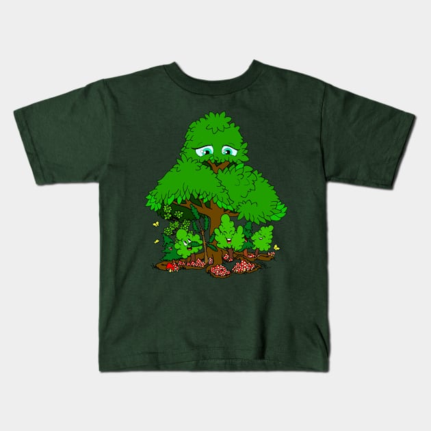 Mother Tree Kids T-Shirt by ptowndanig